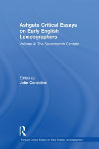Produktbild: Ashgate Critical Essays on Early English Lexicographers