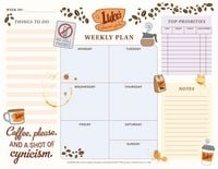 Produktbild: Gilmore Girls Weekly Planner Notepad