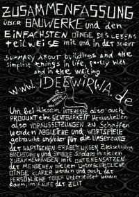 Produktbild: Zusammenfassung &uuml;ber Bauwerke und den Einfachsten Dingen des Lebens, teilweise mit und in der Schrift