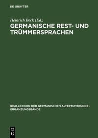 Produktbild: Germanische Rest- und Tr&uuml;mmersprachen