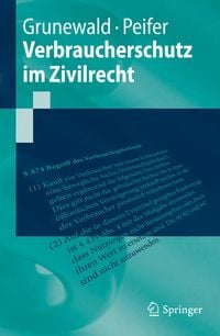 Produktbild: Verbraucherschutz im Zivilrecht
