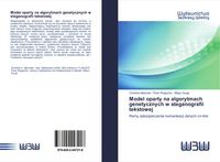 Produktbild: Model oparty na algorytmach genetycznych w steganografii tekstowej