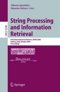 Produktbild: String Processing and Information Retrieval