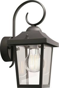 Produktbild: Philips LED Buzzard Wandleuchte 1x60W 230V 8718696156797 Gl&uuml;hlampe E27 Schwarz