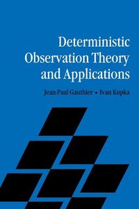 Produktbild: Deterministic Observation Theory and Applications