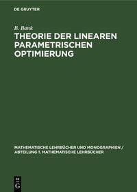Produktbild: Theorie der linearen parametrischen Optimierung