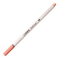 Premium-Filzstift mit Pinselspitze für variable Strichstärken - STABILO Pen 68 brush - Einzelstift - apricot