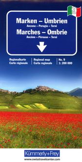 Marken - Umbrien Nr. 09 Regionalkarte Italien 1:200 000 Hallwag Kümmerly+Frey AG