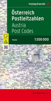 Bild vom Artikel Postleitzahlenkarte Österreich 1 : 500 000. Poster-Karte gefaltet vom Autor 