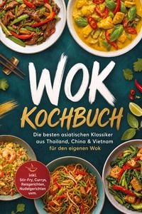 Produktbild: Wok Kochbuch: Die besten asiatischen Klassiker aus Thailand, China & Vietnam f&uuml;r den eigenen Wok - inkl. Stir-Fry, Currys, Reisgerichten, Nudelgerichten uvm.
