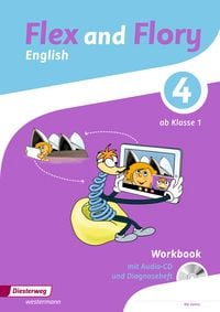 Produktbild: Flex and Flory 1-4. Workbook 4 mit Sch&uuml;ler-Audio-CD und Diagnoseheft