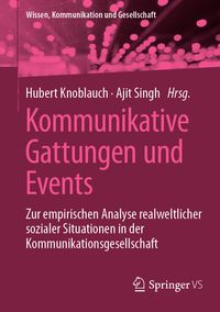 Produktbild: Kommunikative Gattungen und Events