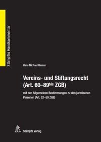 Produktbild: Vereins- und Stiftungsrecht (Art. 60-89bis ZGB)