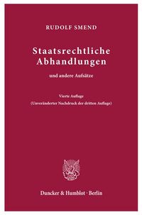 Produktbild: Staatsrechtliche Abhandlungen