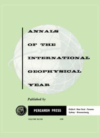 Produktbild: Annals of the International Geophysical Year