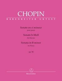 Produktbild: Sonate f&uuml;r Klavier h-Moll op. 58