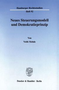 Produktbild: Neues Steuerungsmodell und Demokratieprinzip.