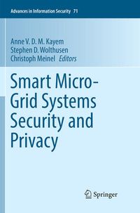 Produktbild: Smart Micro-Grid Systems Security and Privacy