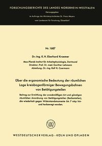 Produktbild: &Uuml;ber die ergonomische Bedeutung der r&auml;umlichen Lage kreisbogenf&ouml;rmiger Bewegungsbahnen von Bet&auml;tigungsteilen