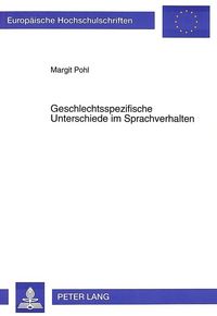 Produktbild: Geschlechtsspezifische Unterschiede im Sprachverhalten