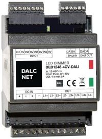 Produktbild: Dalcnet DLD1248-4CV-DALI Dimmer 4-Kanal