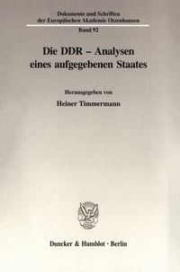 Produktbild: Die DDR - Analysen eines aufgegebenen Staates.