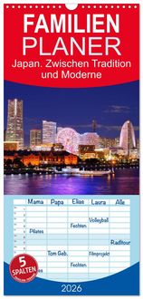 Produktbild: Familienplaner 2026 - Japan. Zwischen Tradition und Moderne mit 5 Spalten (Wandkalender, 21 x 45 cm) CALVENDO