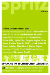 Produktbild: Berliner Autorenwerkstatt 2017