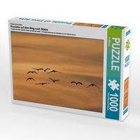 Produktbild: CALVENDO Puzzle Ein Motiv aus dem Kalender Kraniche auf dem Weg nach S&uuml;den | 1000 Teile Lege-Gr&ouml;&szlig;e 64x48cm Foto-Puzzle f&uuml;r gl&uuml;ckliche Stunden
