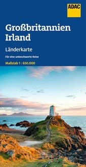 Produktbild: ADAC L&auml;nderkarte Gro&szlig;britannien, Irland 1:650.000