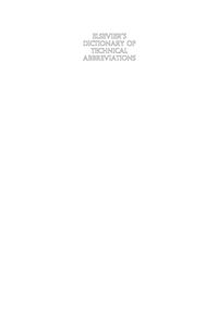 Produktbild: Elsevier's Dictionary of Technical Abbreviations: English-Russian