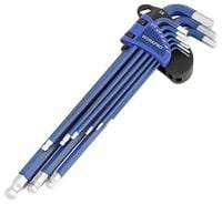 Produktbild: WorkPro Au&szlig;en-Sechskant, Kugelkopf Schraubendreher-Set 1.5 mm, 2 mm, 2.5 mm, 3 mm, 4 mm, 5 mm, 6 mm, 8 mm, 10 mm 1.5 mm, 2 mm, 2.5 mm, 3 mm, 4 mm,