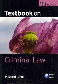 Produktbild: Textbook on Criminal Law