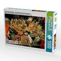 Produktbild: CALVENDO Puzzle Taipeis Nachtm&auml;rkte - ein Abenteuer f&uuml;r den Gaumen! | 1000 Teile Lege-Gr&ouml;&szlig;e 64x48cm Foto-Puzzle f&uuml;r gl&uuml;ckliche Stunden