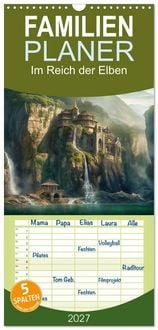 Produktbild: Familienplaner 2027 - Im Reich der Elben mit 5 Spalten (Wandkalender, 21 x 45 cm) CALVENDO