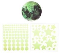 Produktbild: Nachtleuchtende Wandsticker Mond und Sterne