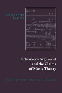 Produktbild: Schenker's Argument and the Claims of Music Theory