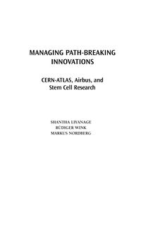 Produktbild: Managing Path-Breaking Innovations