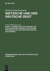 Produktbild: Nietzsche und der deutsche Geist 3