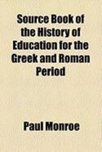 Produktbild: Source Book of the History of Education for the Greek and Roman Period