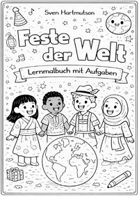 Produktbild: Feste der Welt &ndash; Lernmalbuch mit Aufgaben