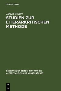 Produktbild: Studien zur literarkritischen Methode