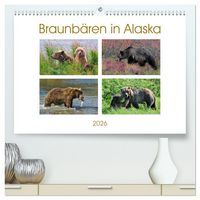 Produktbild: Braunb&auml;ren in Alaska (hochwertiger Premium Wandkalender 2026 DIN A2 quer), Kunstdruck in Hochglanz