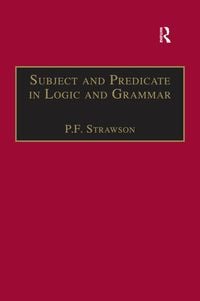 Produktbild: Subject and Predicate in Logic and Grammar