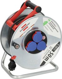 Produktbild: Brennenstuhl 1198590 Kabeltrommel 50.00 m Schwarz Schutzkontakt-Stecker
