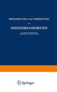 Produktbild: Behandlung und Verh&uuml;tung der Geisteskrankheiten