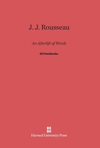 Produktbild: J. J. Rousseau: An Afterlife of Words