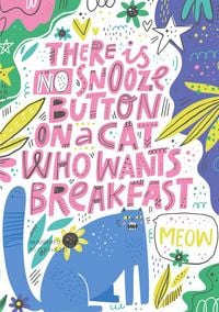 Produktbild: There is No Snooze Button on a Cat Who Wants Breakfast (Bullet Journal)