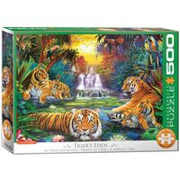 Produktbild: Family Puzzle 500 Teile - Oversize - Tigers Eden