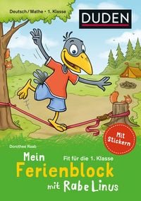 Produktbild: Mein Ferienblock mit Rabe Linus &ndash; Fit f&uuml;r die 1. Klasse